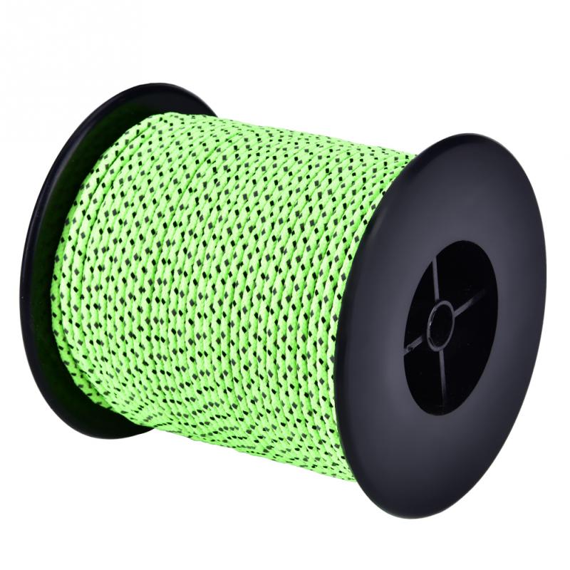 20/50m reflekterende telt reb nylon telt line snor paraply paracord reb camping vandre telt tilbehør
