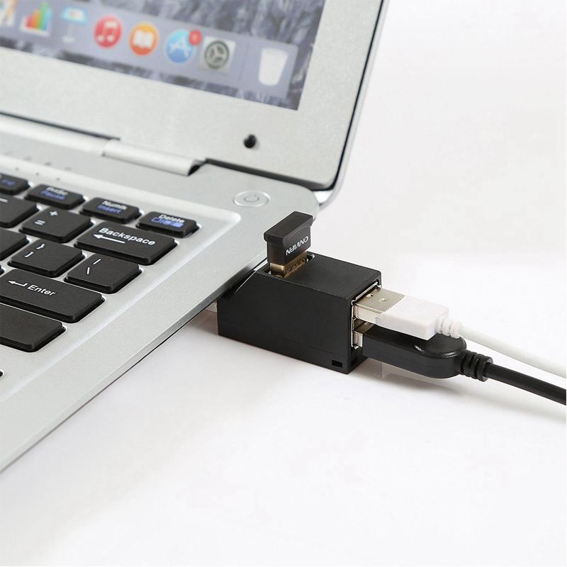 De alta velocidad 3 Port USB 2,0 expansión multipuerto, separador, concentrador de Escritorio PC portátil adaptador