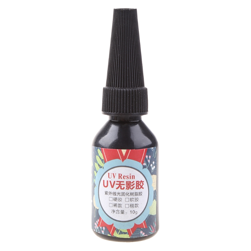 Resina epoxi UV, transparente, dura, ultravioleta, para hacer joyas, arte, 203C: 10g