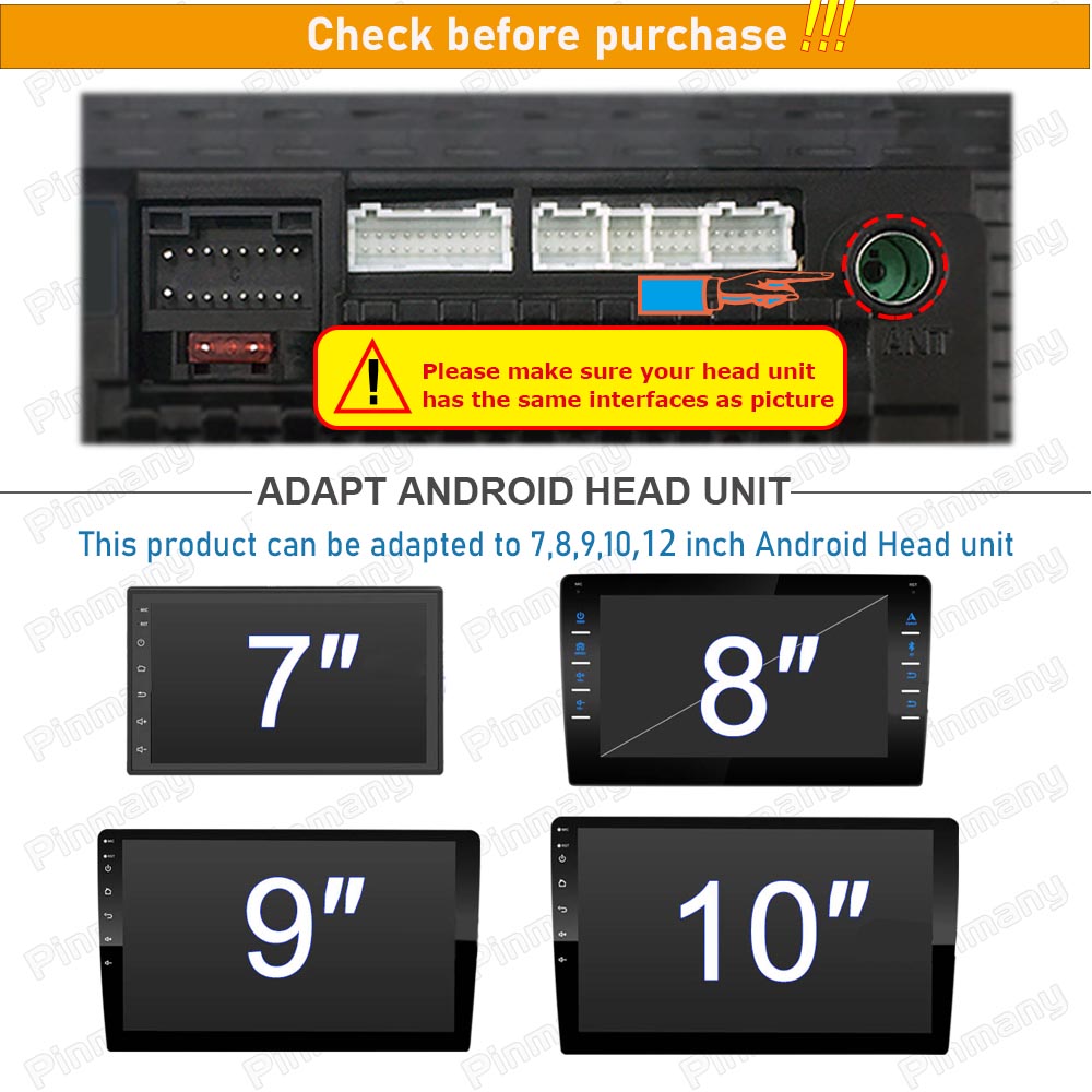 Car Stereo Audio Antenna Adapter Vehicle FM AM Radio Aerial Extension Android head unit elbow Antenna Male To Female Plug Cable