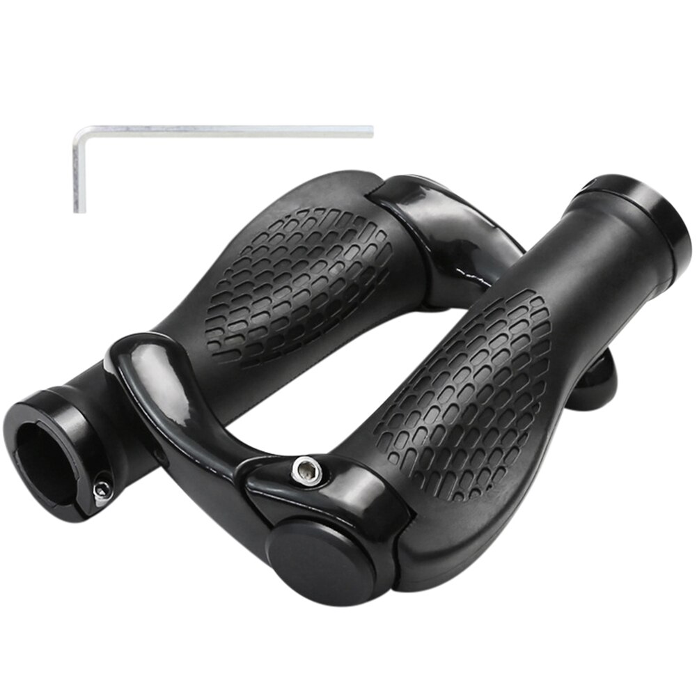 Bicycle Handlebar Grip Ergonomic Anti-Skid Lock-on Handle Cover Aluminum Alloy Rubber Grip MTB Bike N66: Purple