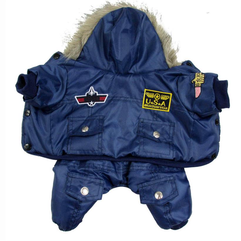 Hupullinen haalari vedenpitävä pieni koiran vaatteet lentäjä fleece talvitakki lumipuku ulkokoira kissa parka takki kangas