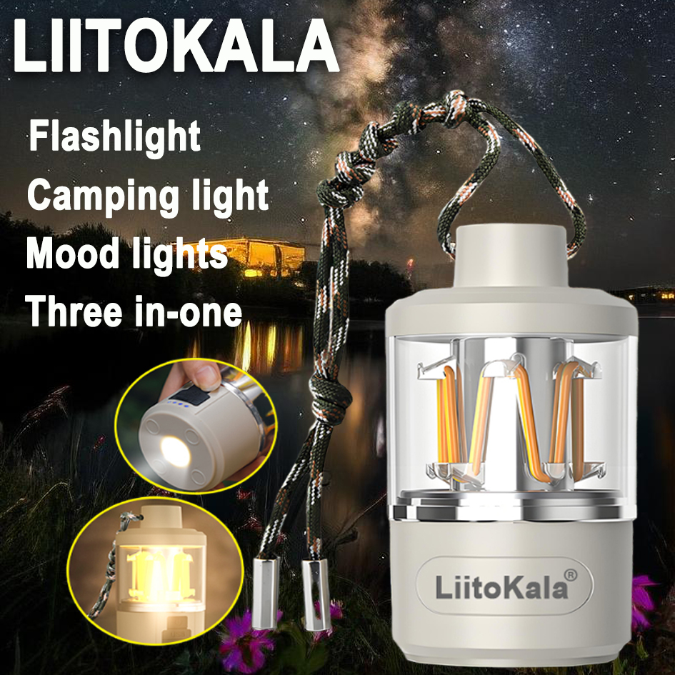 Liitokala lf -808 fargerikt og langvarig campingplass-omgivelseslys