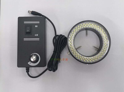 Inner Diameter 60MM Adjustable Stereo Microscope Ring Light Source LED Light Visual Light Source 60 Lamp Beads: white