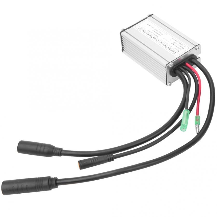 E-bike Motor Controller Scooter Brushless Controller 36V/48V15A with Waterproof Adapter Hall Square Electric Bicycle Motor
