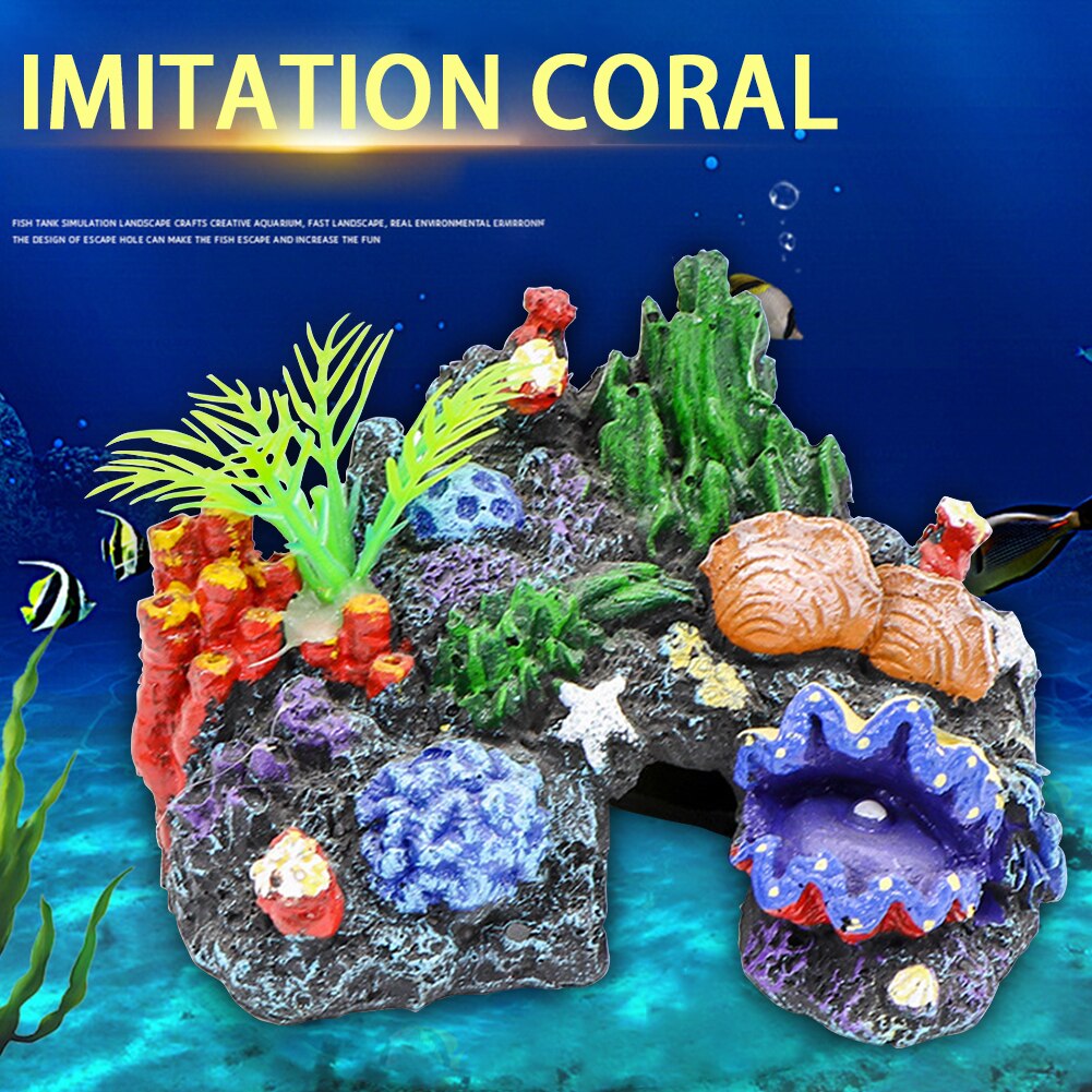 Hause Lebensraum Aquarium Ornament Knstliche Kora...  Grandado