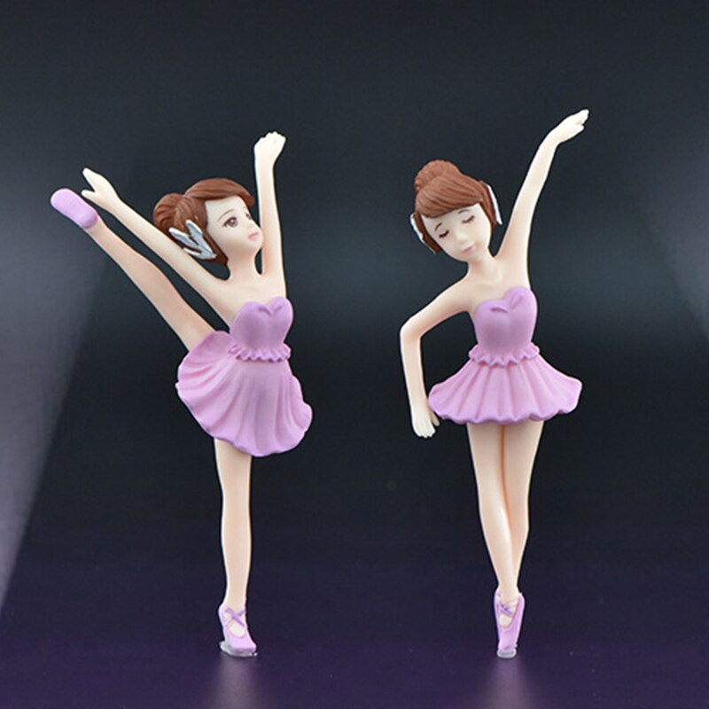 Dansen Ballet Meisje Fairy Miniaturen Beeldje Ornamenten Sleutelhanger Poppenhuis Accessoires