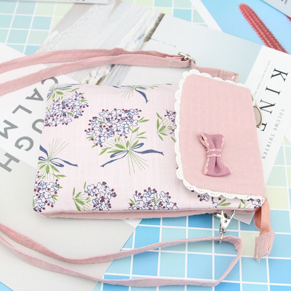 Creatieve Pastorale Stijl Handtas Kleine Messenger Crossbody Zak Bloem Patroon Draagbare Schoudertassen Vrouwen Tassen