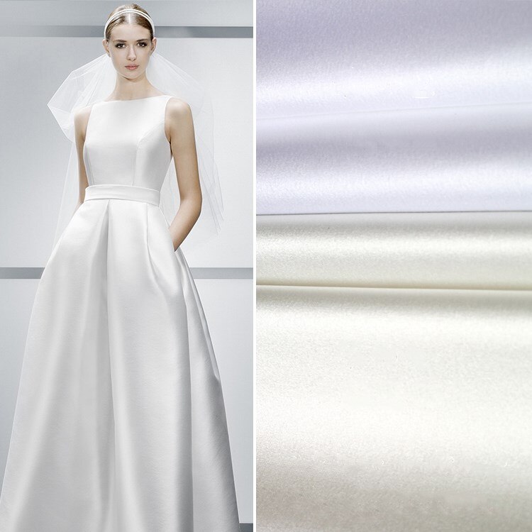 Nova moda decoração do casamento tecido de poliéster cetim de seda tecido de cetim de casamento tecido para costura e decoração de festa rs2053