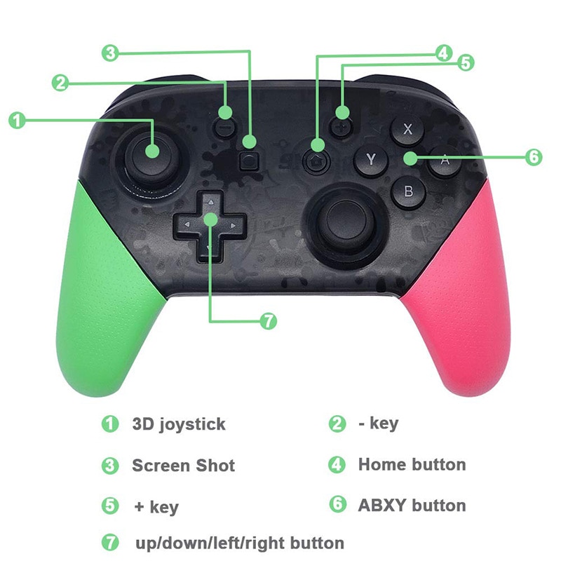 Wireless Switch Pro Controller Bluetooth Gamepad for Nintend Switch/Switch lite /PC/Android/Steam Game Joystick