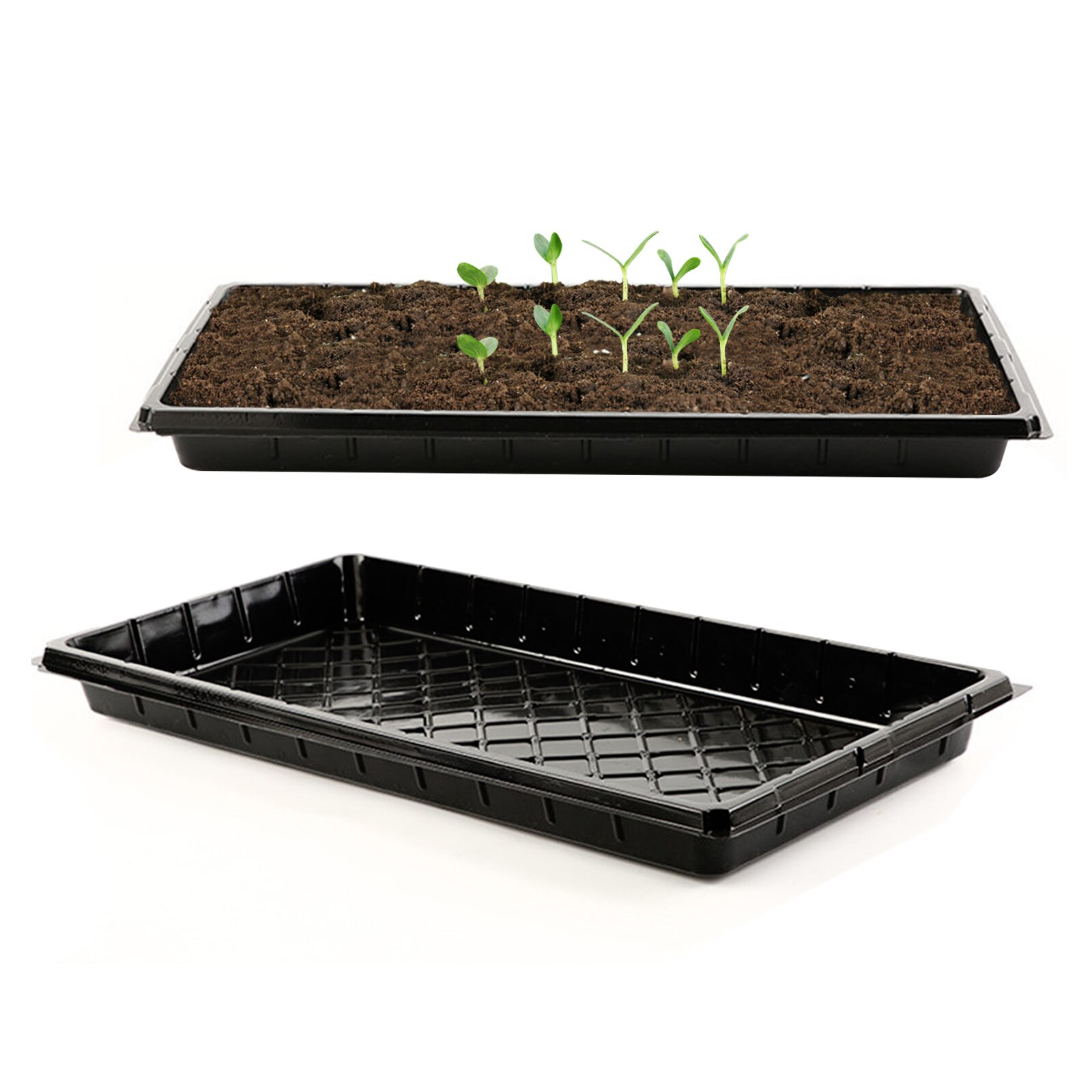 Bandeja de plántulas para invernadero, placa de cultivo, bandejas de brotes de siembra, Base de semillas sin suelo, caja de cría, bandeja de vivero para germinación de plantas