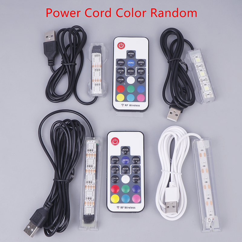 Visaccessoire Micro Aquariumlicht USB-aangedreven afstandsbediening Kleurrijke vis LED-lamp voor landschap USB-aquariumlicht