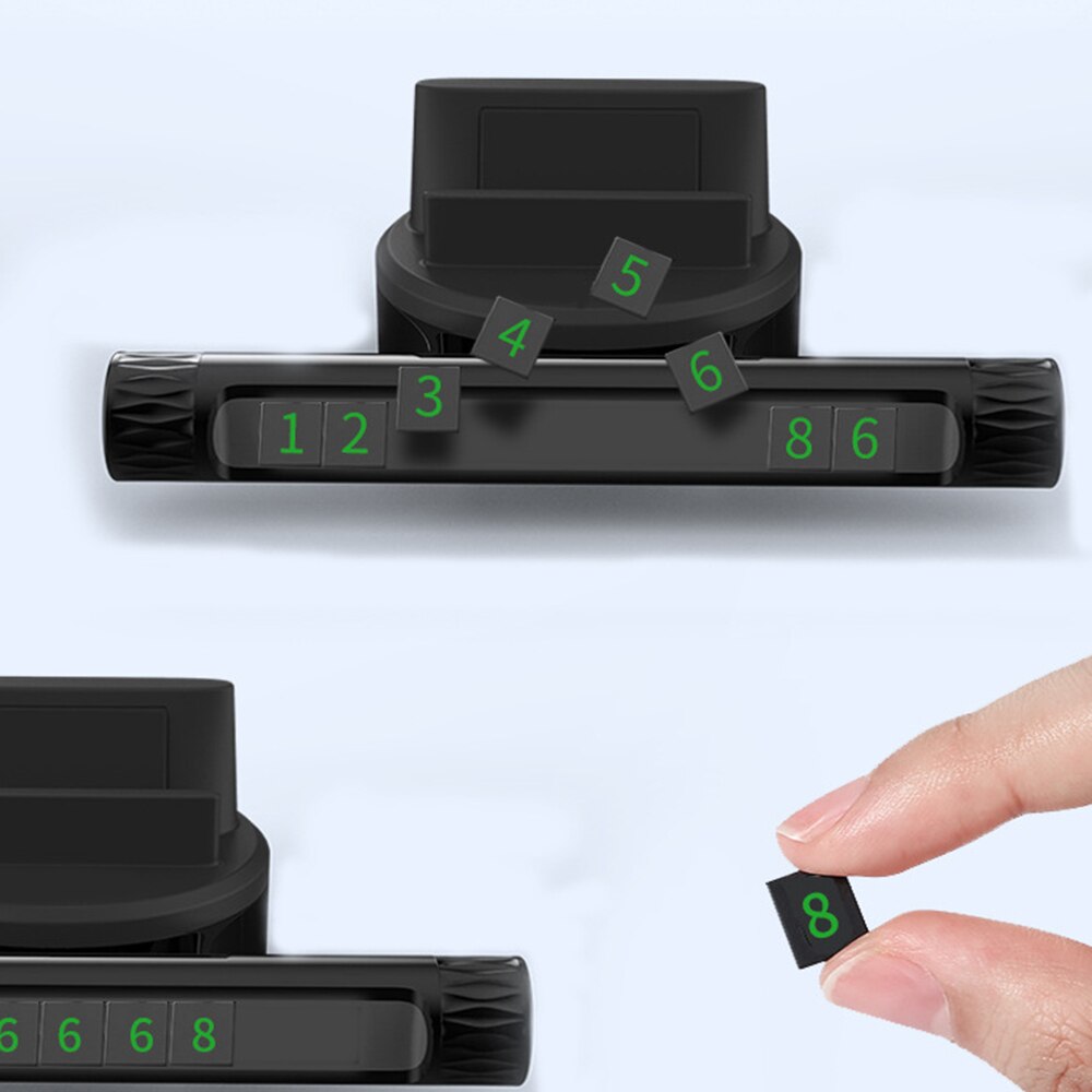Soporte para estacionamiento temporal de coche, tarjeta de teléfono, soporte de teléfono, aromaterapia, parada de estacionamiento, accesorios para automóviles, estilismo para automóviles