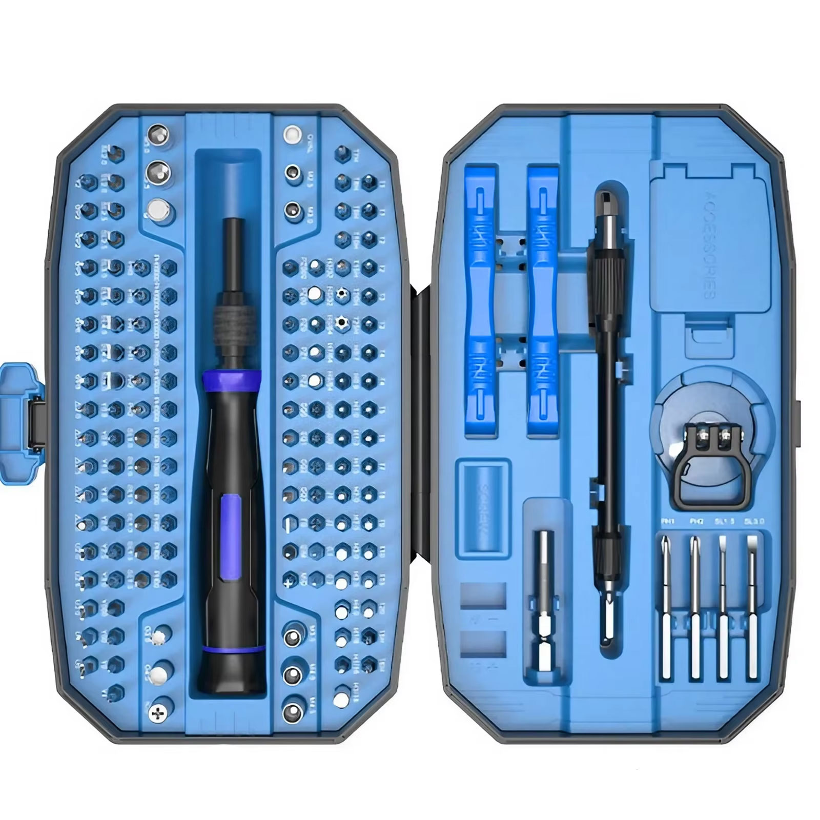 Precision Screwdriver Set, Laptop Tool Kit, 152/25 in 1 Computer Screwdriver Repair Kit T5 T6 Torx Screwdriver: Blue