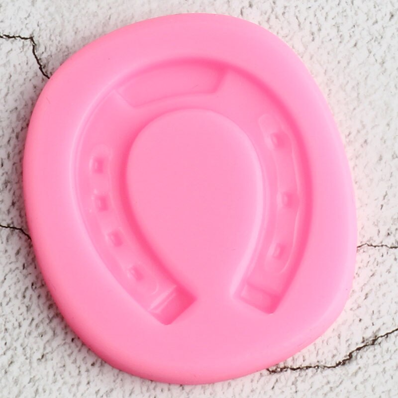 Moules 3D en Silicone pour fer à cheval, moule à Fondant de chocolat, outils de décoration de gâteaux en sucre bricolage, moules en résine d&#39;argile pour bonbons