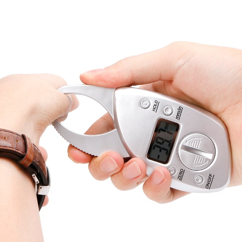 Digital Display LCD Body Fat Caliper Skin Fold Analyzer