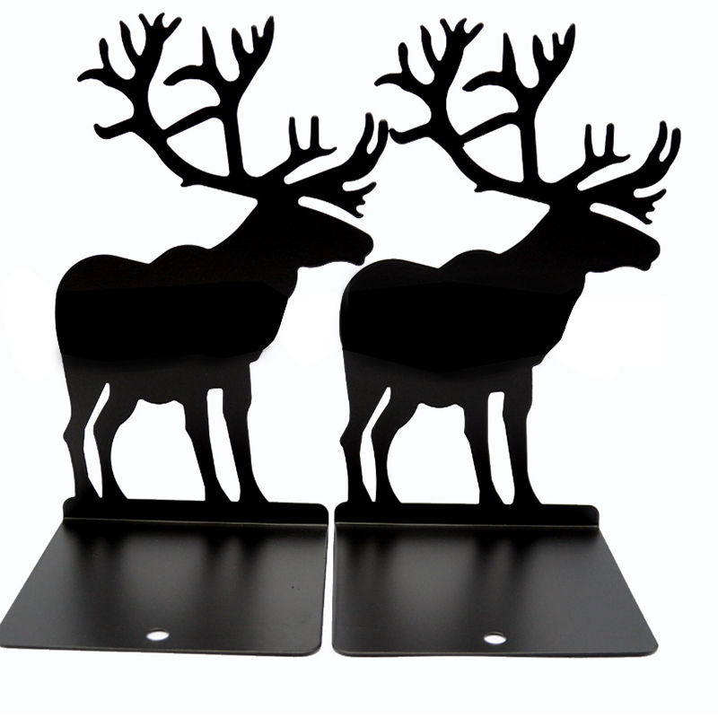 (Christmas series) red / black / white cute reindeer book set 12x13.5x22cm-1 pair: BLACK