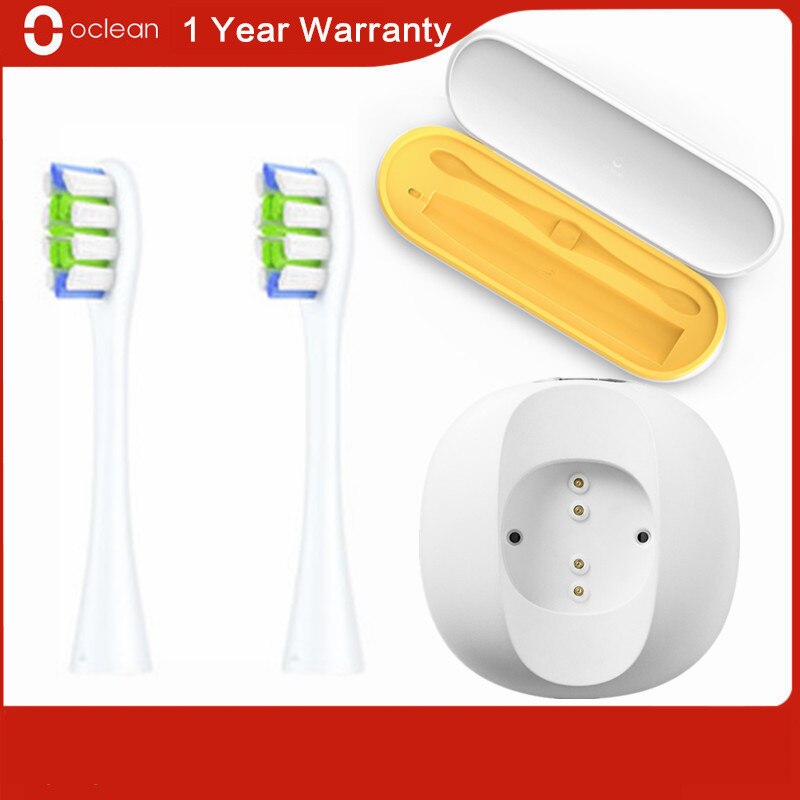 Original oclean caso de viagem caixa 2-em-1 design escova de dentes elétrica base de carregamento pw01 substituição cabeça da escova para oclean x/z1: Laranja