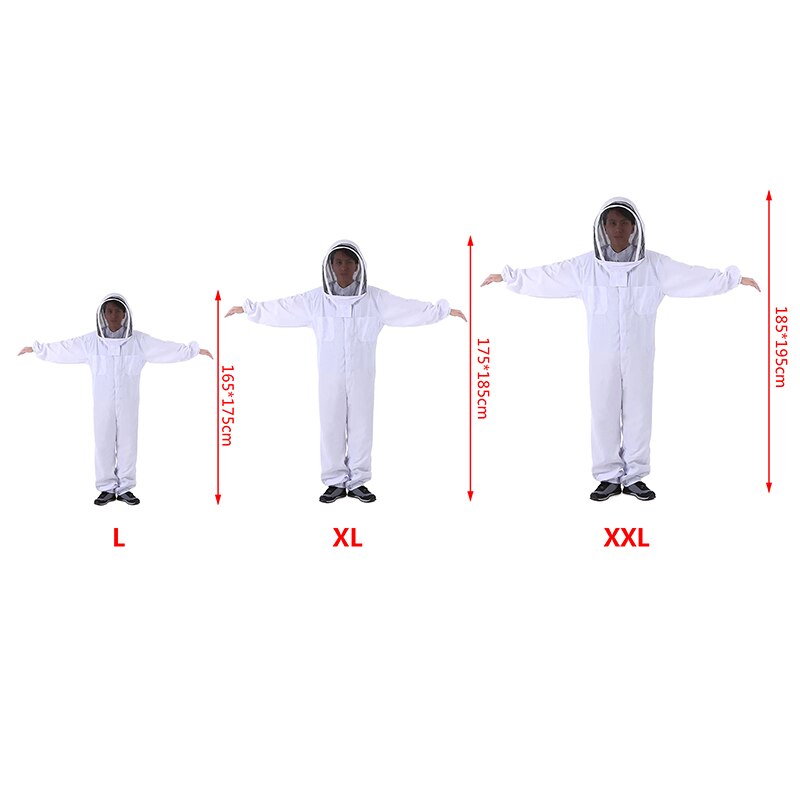 Full Body Beekeeping Clothing Beekeepers Protection Safty Veil Hat