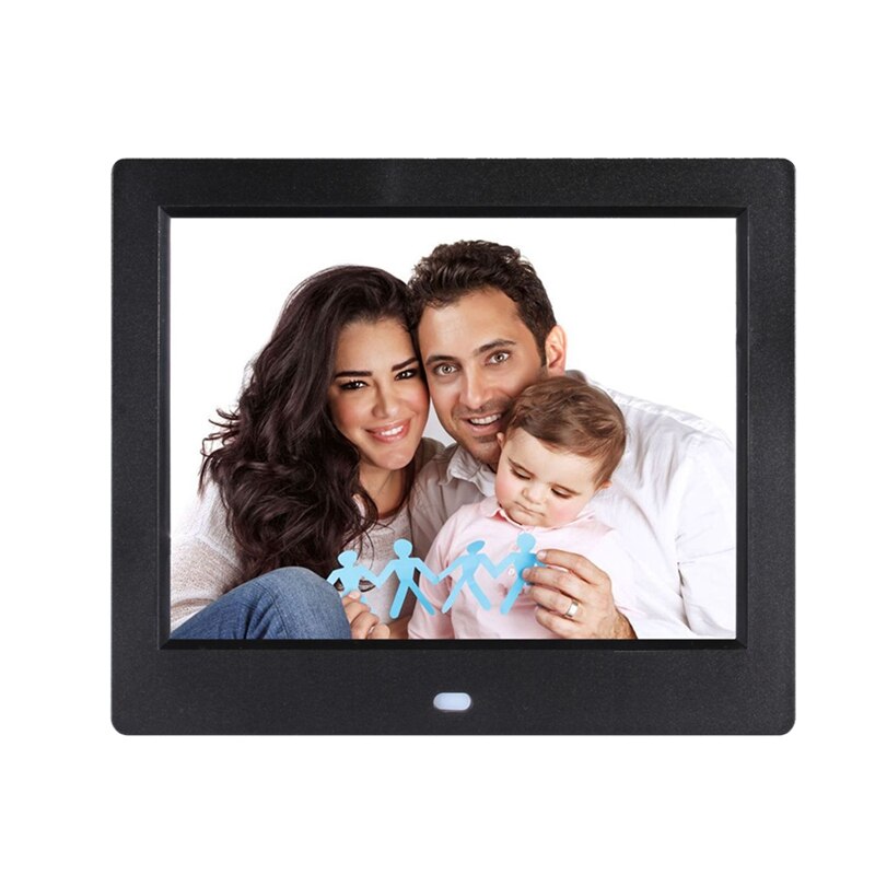8 Inch Scherm Digitale Fotolijst Hd 1024X768 Mult-Media Speler MP3 MP4 Met Wekker Elektronische Album