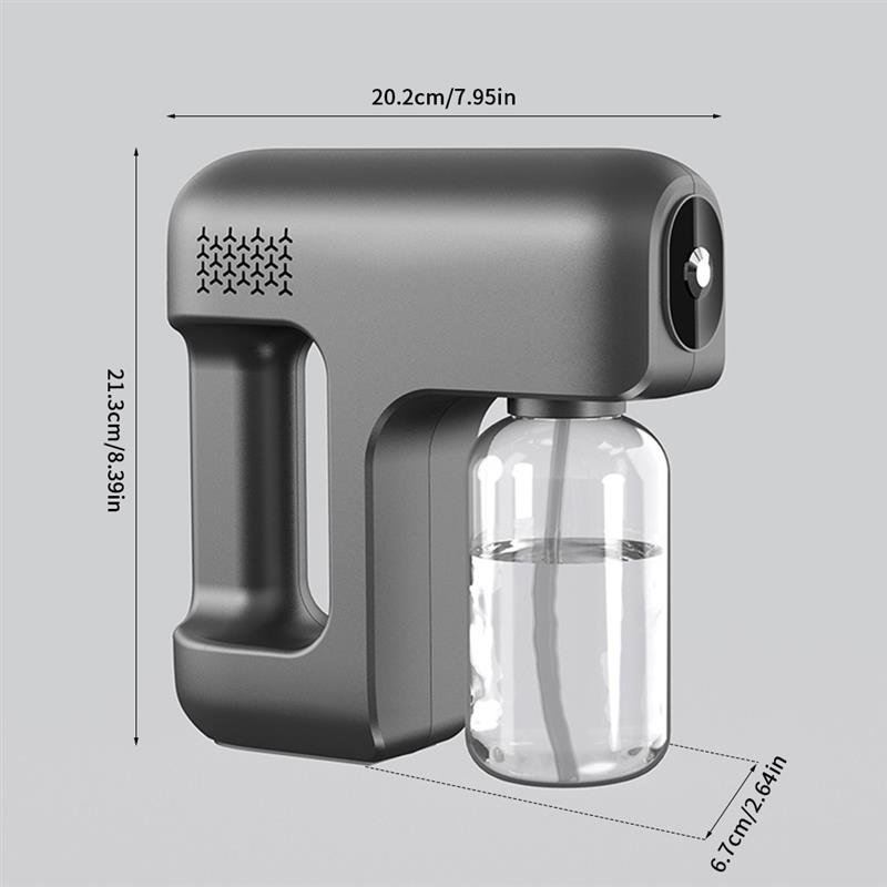 Atomizer USB Rechargeable Mist Sprayer 380ml Adjustable Atomizer Automatic Handheld Mist Spraying Machine