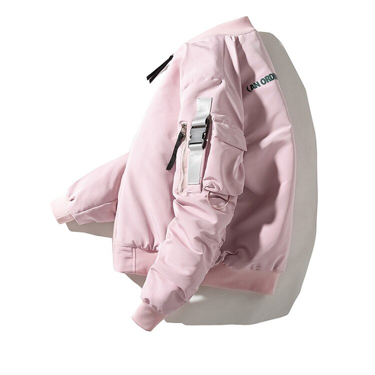 Efterår par jakke frakke oversize stil kvinder bomber jakke kvinder toppe chaqueta mujer vinter tyk frakke pink casaco