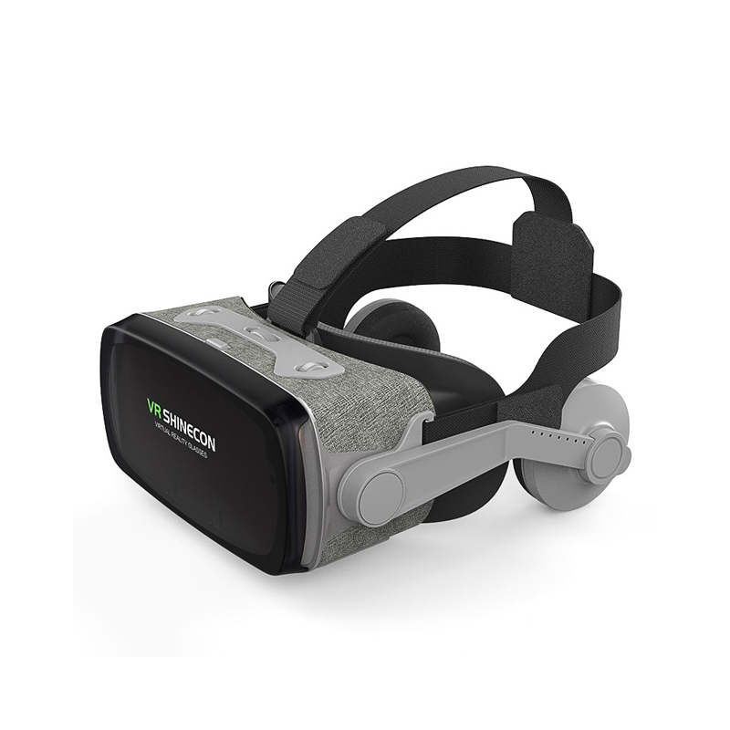 VR SHINECON G07E 3D VR, casque avec écouteurs pour téléphones intelligents Android iOS de 4.7 à 6.0 pouces: Single VR
