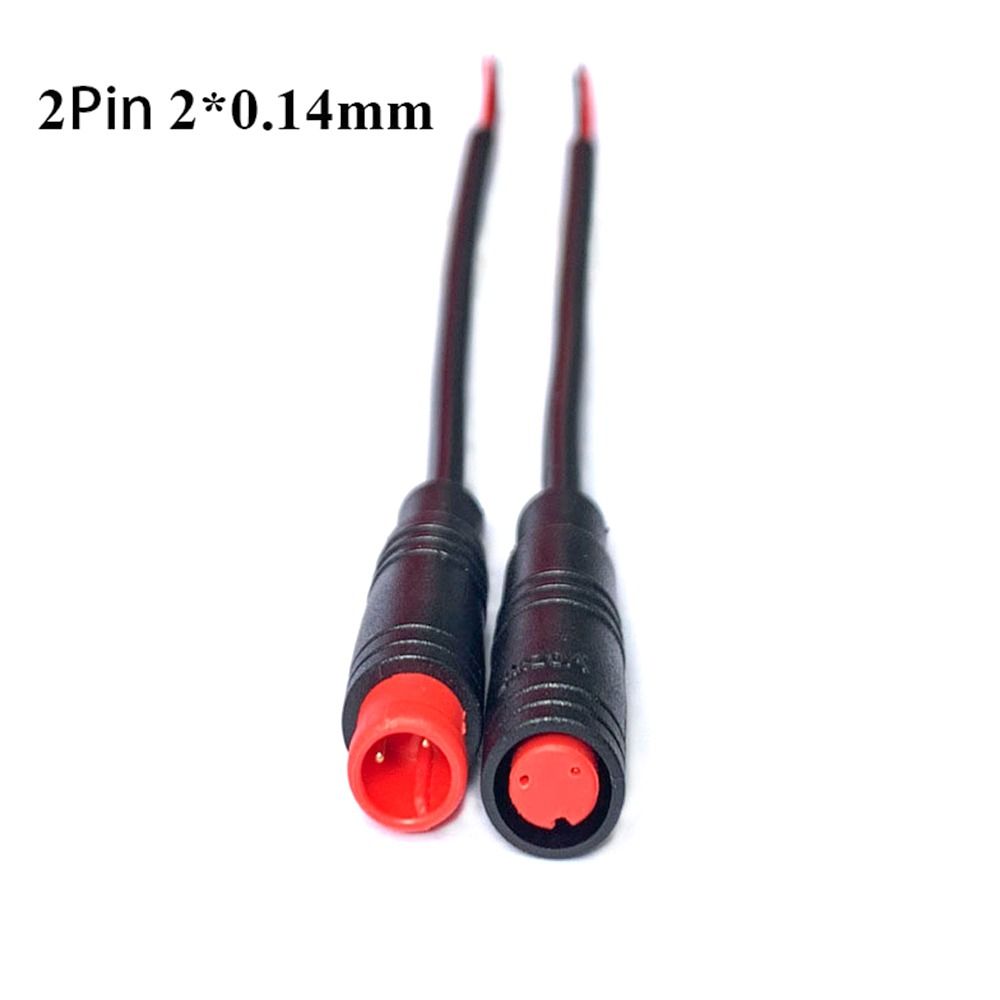 2/3/4/5/6 Pin Cable Base Connector 1Set M8 Lamp Line Waterproof Signal Connection Line For Outdoor Ebike Plug Cable Accessories: indigo