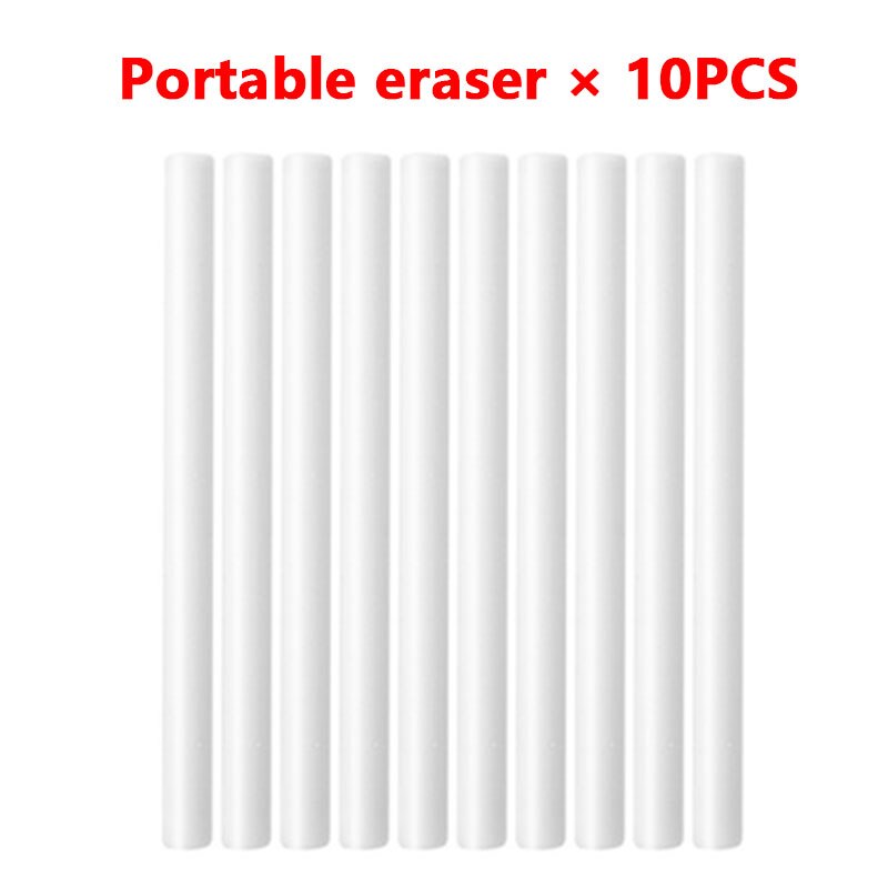 13 Stks/set Eeuwige Potlood Dubbele Gum Magic Potlood Art Schets Schilderen Tools Schoolbenodigdheden Student Briefpapier: Eraser-10PCS