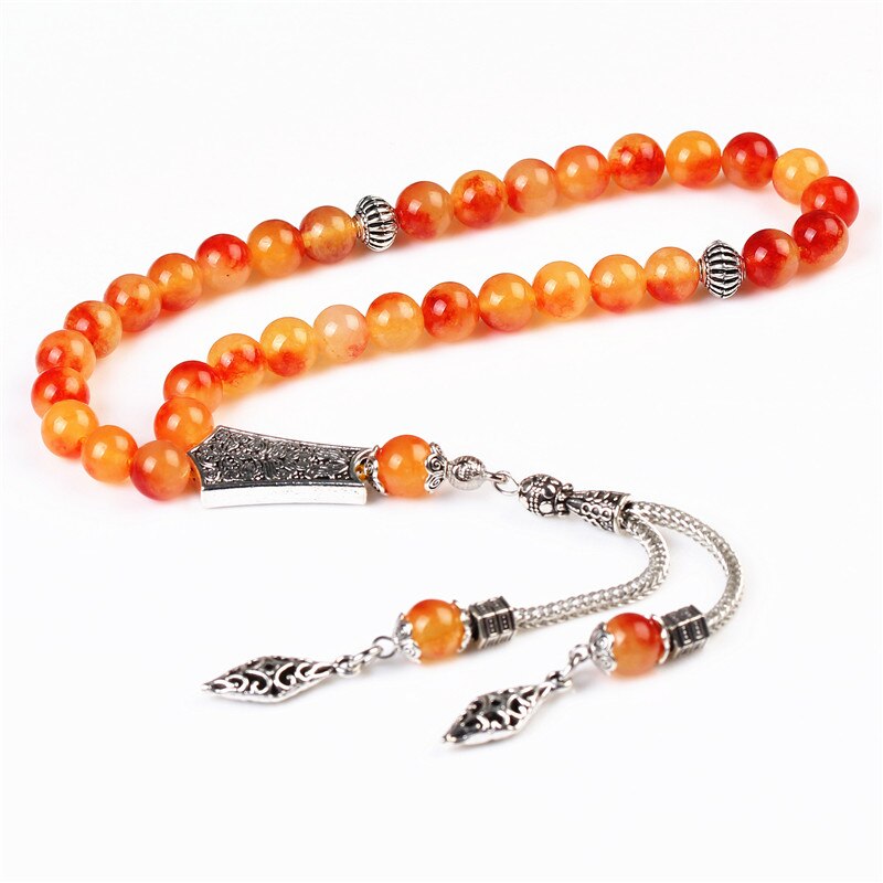 Losheren Tasbih Turkse Steen Gebed 33 Beads Cadeau Voor Ramadan Tesbih Armband Islam Man Moslim Rozenkrans Misbaha