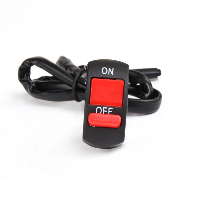 Motocicleta interruptores bala conector interruptores del manillar en/botón conector de interruptor de botón de empuje Accesorios Moto ZXPY1
