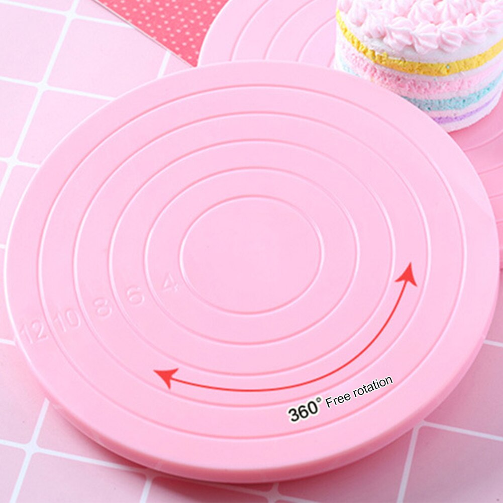 Kitchen Plate Sugarcraft DIY Baking Decorating Stand Rotating Platform Revolving Round Tools Cake Turntable Nonslip Bottom