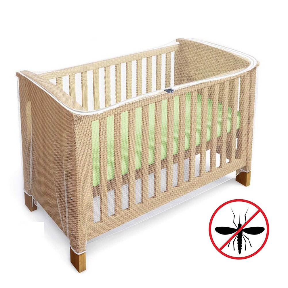 Mosquitera plegable para cuna, banda elástica de malla para insectos, funda de poliéster para cuna de bebé, ropa de cama para el hogar, moscas portátiles de viaje: 80x160x65cm