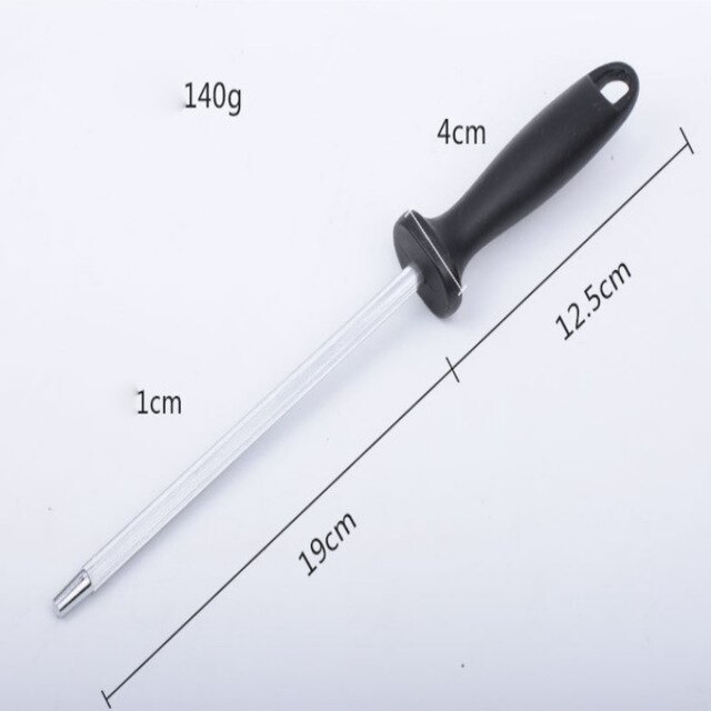 Kitchen Honing Steel Knife Sharpening Carbon Steel Rod For Kitchen: 7