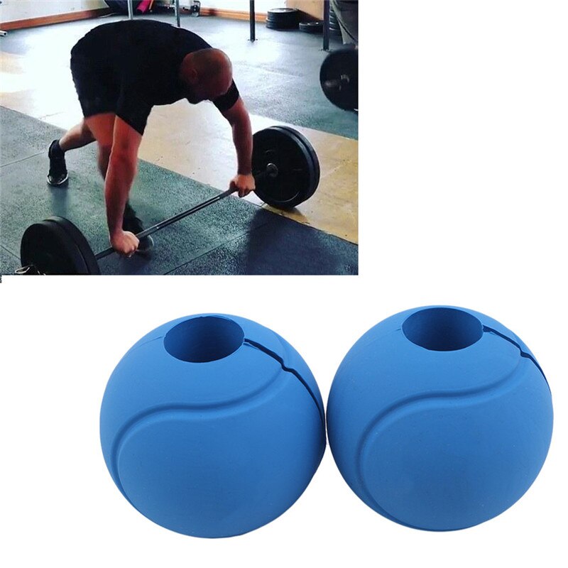 1 Pair Barbell Dumbbell Thick Grips Kettlebell Fat Grip Pull Up Bar Handles Weightlifting GYM Bodybuilding Fitness Anti-Slip Pad
