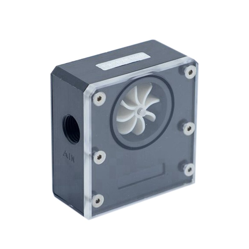 FREEZEMOD WDXS-T4 Computer Pc Water Cooler Temperature Monitoring Liquid Crystal Display Flow Meter Flow Rate: Black