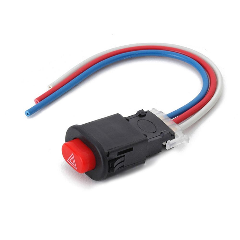 1Pcs Motorfiets Scooter Elektrische Voertuig Gemodificeerde Dubbele Flash Schakelaar Dubbele Flash Waarschuwing Schakelaar Dubbele Sprong Schakelaar