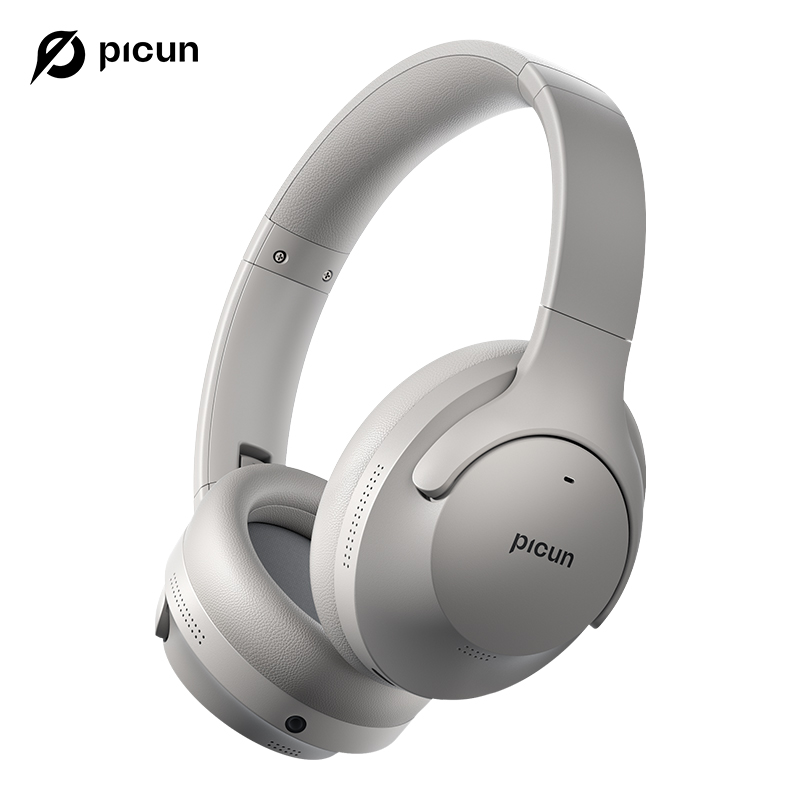 Picun anc -05 aktiva brusreducerande hörlurar med enc-teknik, trådlösa bluetooth-hörlurar over-ear-headset, 40h speltider