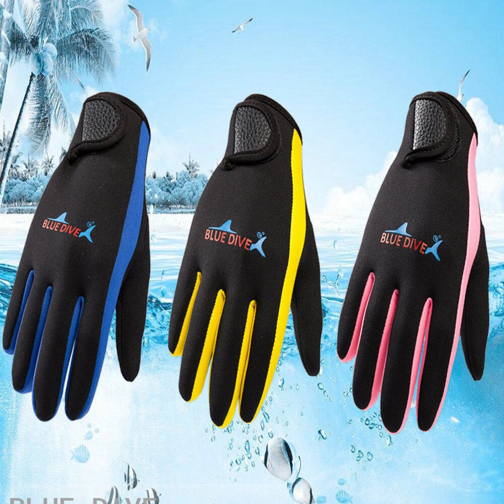 1 Pair 1.5mm Neoprene Warm Diving Gloves Snorkeling Gloves For Surfing Spearfishing Snorkeling #c
