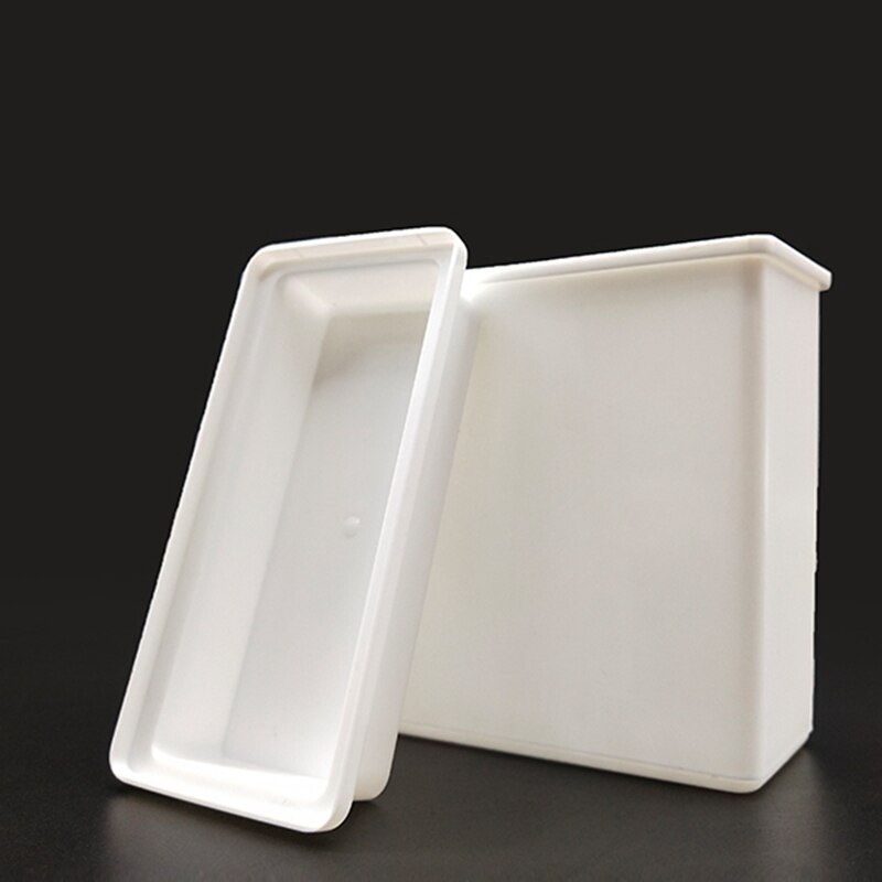 Lab White Plastic 24 Positions Slide Staining Jar Frame Box Rack Stand