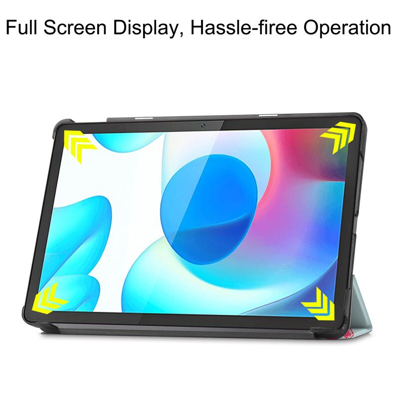 Voor Realme Pad 10.4 Inch Tri-Vouwen Hard Pc Stand Cover Voor Funda Realme Pad cover Case Tablet