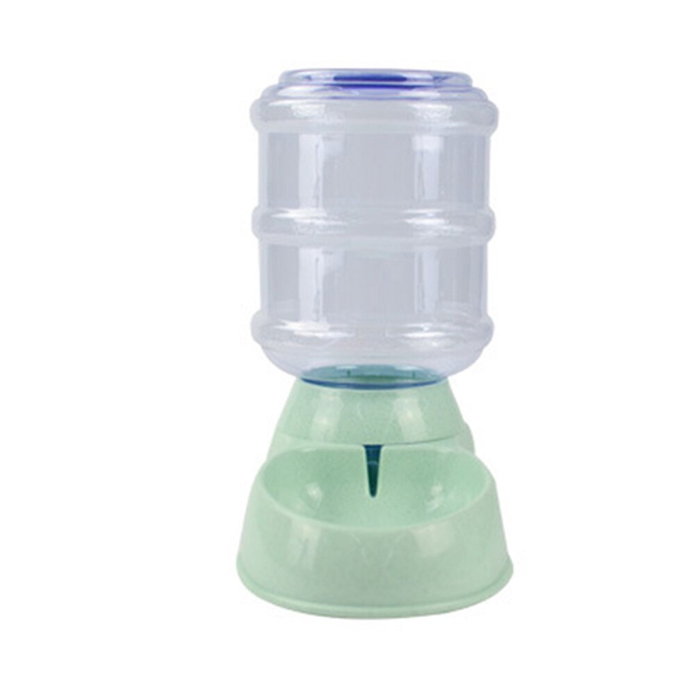 Pet Dog Automatic Water Feeder 3.8L Food Storage Bucket Cat Water Fountain Dispenser Small Pet Watering Supplies Random Color: Green drinker