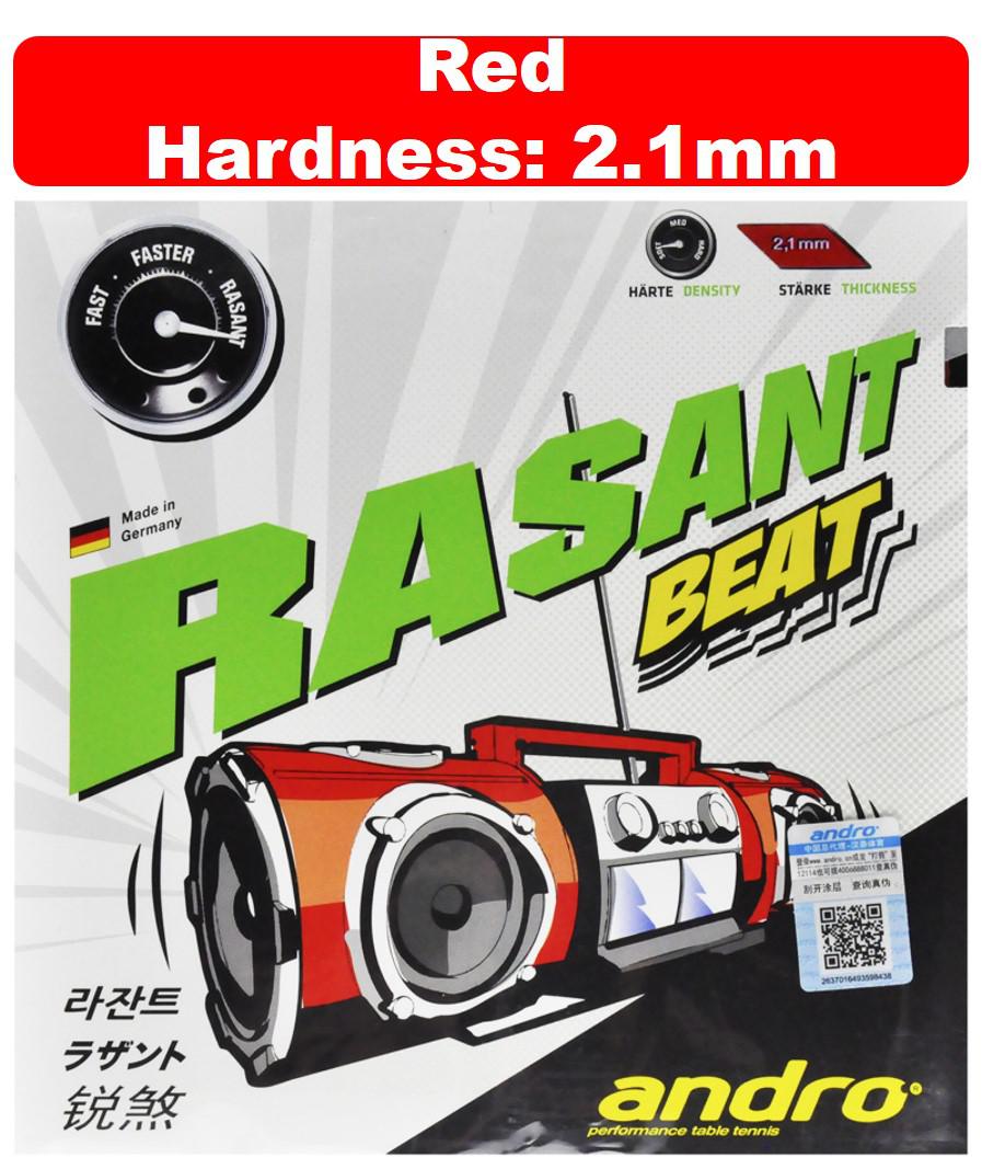 Genuine Andro Tenis De Mesa goma Rasant Grip granos en Pips-En Ping Pong esponja Tenis De Mesa: BEAT red