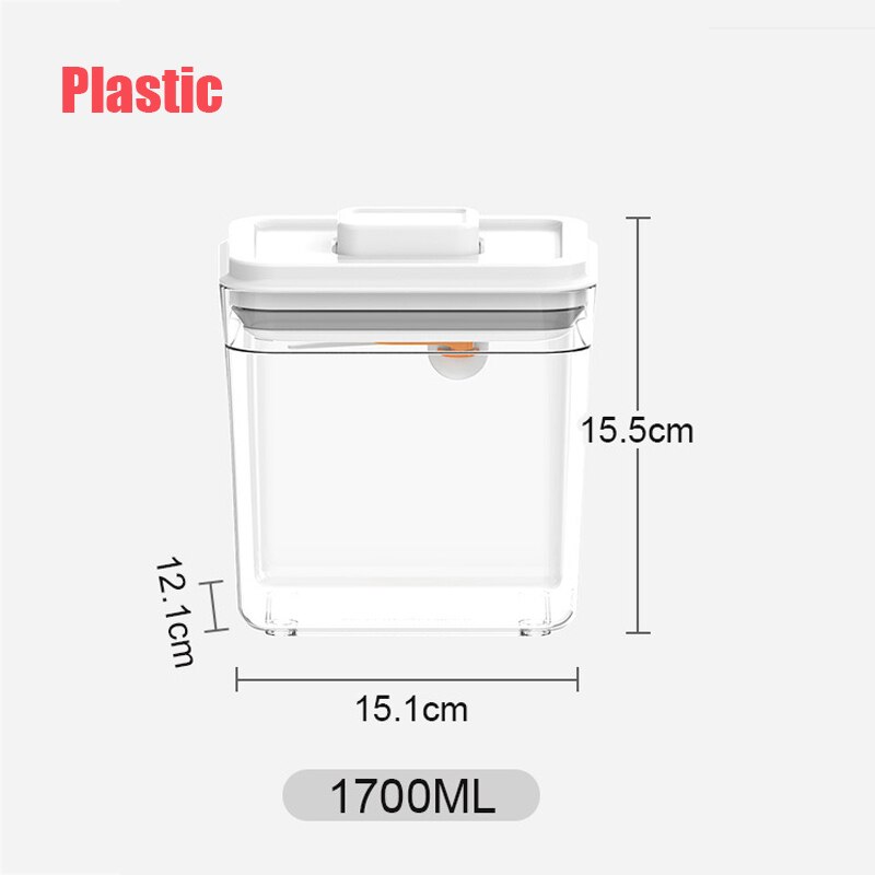 Large Capacity Baby Milk Powder Portable Food Storage Box Infant Milk Powder Box Toddle Snacks Container Organizer Cereal Box: 1700ml A Plastic