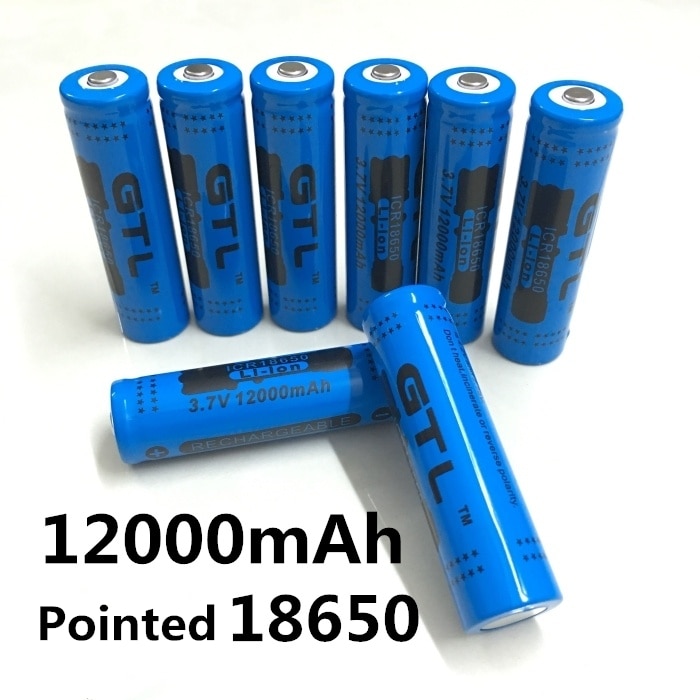 100% Originele NCR18650B 3.7 V12000 Mah 18650 Lithium Oplaadbare Batterij Grote Capaciteit Gtl Evrefire