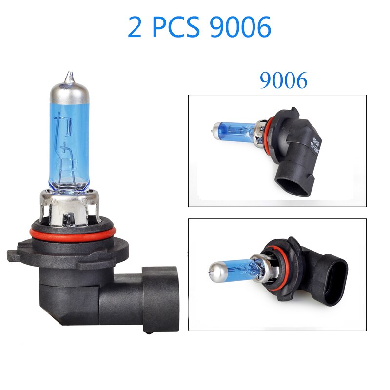 Lámpara halógena para el coche, bombilla de faro H4, H7, H11, H1, 9005, 9006, HB3, HB4, superbrillante, 55W, 5500K, blanco, original, 2 uds, lo más: 2 PCS 9006