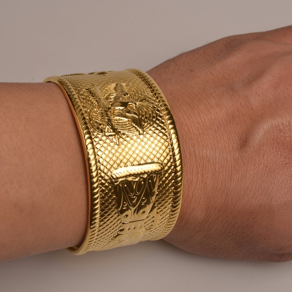 Bracelet papouasie-nouvelle-guinée couleur or Bracelet pour femmes largeur 3.6cm poids environ 83g bijoux PNG ensembles # J0192