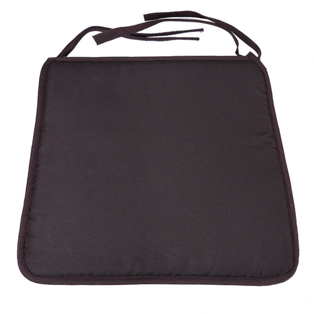 Chair Cushion Square Seat Pad Chair Pad Outer Shell Filling Dining Chair Cushion with Ties Seat Cushion Non Slip Dinging Chair: dark brown