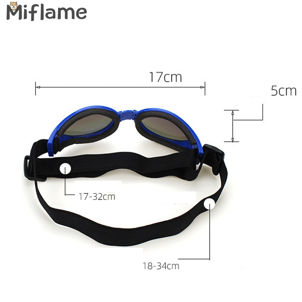 Miflame Multicolor Dog Protection Goggles Foldable Dog Glasses For Pet Eyewear Chihuahua Schnauzer Glasses Small Dog Sunglasses