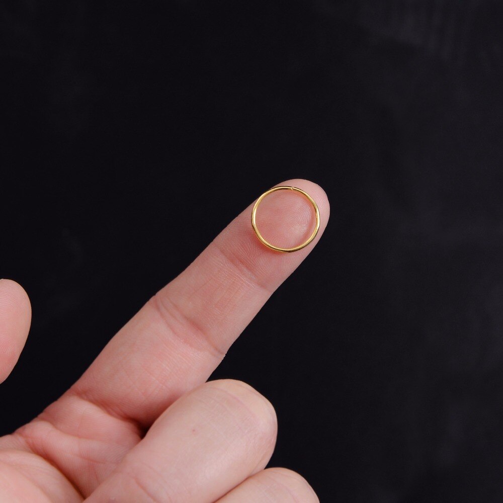 100Pcs/Lot Golden/ Silver Hair Braid Dreadlock Bead Cuff Clip Braid Hoop Circle Approx 10mm Inner Hole